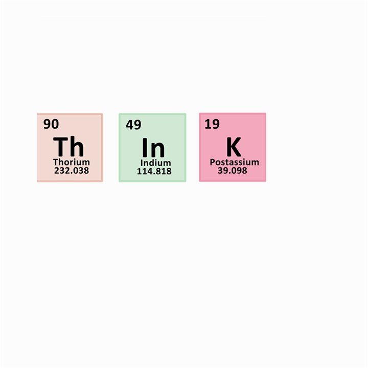 Think - Chemistry Large Garden Flag (Two Sides)