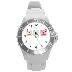 Think - Chemistry Round Plastic Sport Watch (L)