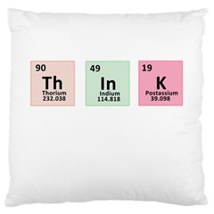 Think - Chemistry Large Cushion Case (One Side)