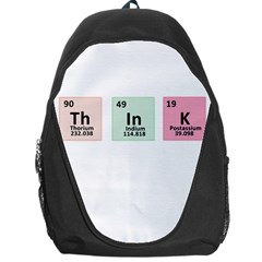 Think - Chemistry Backpack Bag by Valentinaart