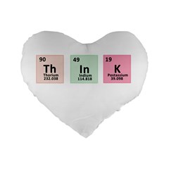 Think - Chemistry Standard 16  Premium Heart Shape Cushions