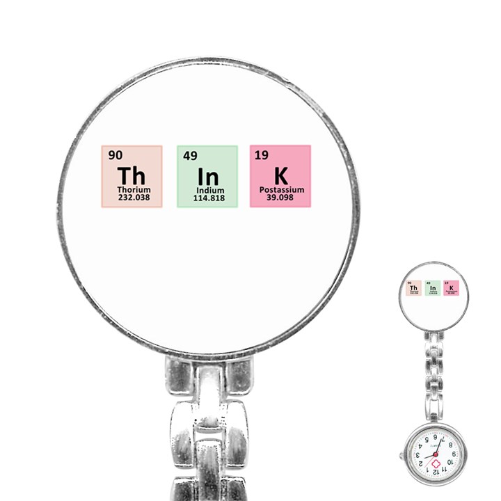 Think - Chemistry Stainless Steel Nurses Watch