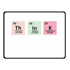 Think - Chemistry Double Sided Fleece Blanket (small)  by Valentinaart