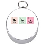 Think - Chemistry Silver Compasses Front