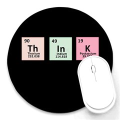 Think - Chemistry Round Mousepads by Valentinaart