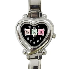 Think - Chemistry Heart Italian Charm Watch by Valentinaart