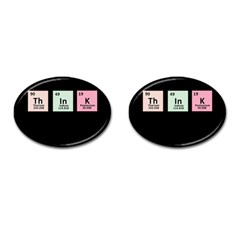 Think - Chemistry Cufflinks (oval) by Valentinaart