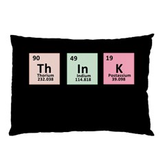 Think - Chemistry Pillow Case by Valentinaart