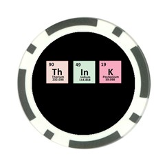 Think - Chemistry Poker Chip Card Guard (10 Pack) by Valentinaart