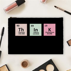 Think - Chemistry Cosmetic Bag (large)  by Valentinaart