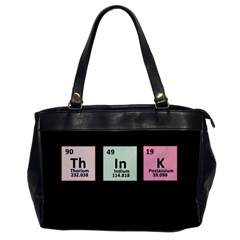 Think - Chemistry Office Handbags by Valentinaart