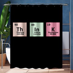 Think - Chemistry Shower Curtain 60  X 72  (medium)  by Valentinaart