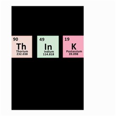 Think - Chemistry Small Garden Flag (two Sides) by Valentinaart