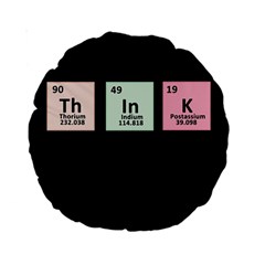 Think - Chemistry Standard 15  Premium Round Cushions by Valentinaart