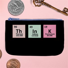 Think - Chemistry Large Coin Purse by Valentinaart