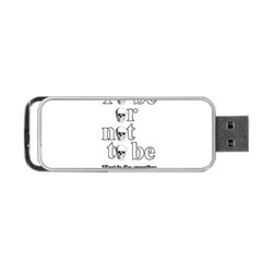 To Be Or Not To Be Portable Usb Flash (one Side) by Valentinaart