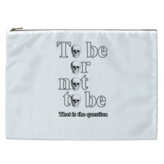 To Be Or Not To Be Cosmetic Bag (xxl)  by Valentinaart