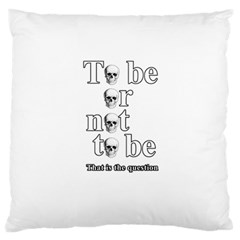 To Be Or Not To Be Standard Flano Cushion Case (two Sides) by Valentinaart