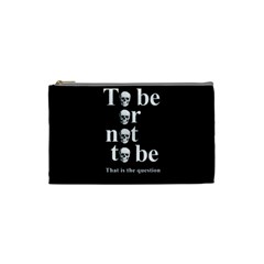 To Be Or Not To Be Cosmetic Bag (small)  by Valentinaart