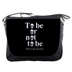 To Be Or Not To Be Messenger Bags by Valentinaart