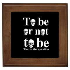 To Be Or Not To Be Framed Tiles by Valentinaart