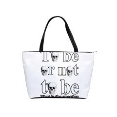 To Be Or Not To Be Shoulder Handbags by Valentinaart