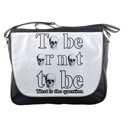 To Be Or Not To Be Messenger Bags by Valentinaart