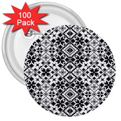 Pattern 3  Buttons (100 pack) 