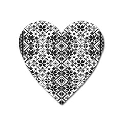 Pattern Heart Magnet