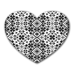 Pattern Heart Mousepads