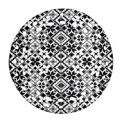 Pattern Round Filigree Ornament (Two Sides)