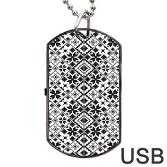 Pattern Dog Tag USB Flash (Two Sides)