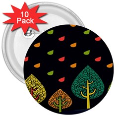 Vector Color Tree 3  Buttons (10 pack) 