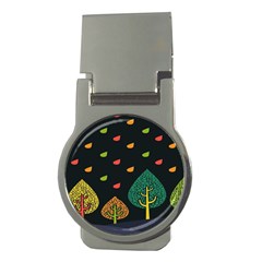 Vector Color Tree Money Clips (Round) 