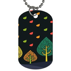 Vector Color Tree Dog Tag (Two Sides)