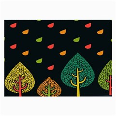 Vector Color Tree Large Glasses Cloth