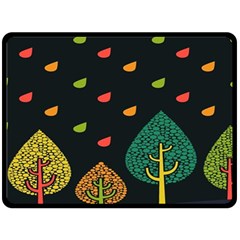 Vector Color Tree Fleece Blanket (Large) 