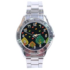 Vector Color Tree Stainless Steel Analogue Watch