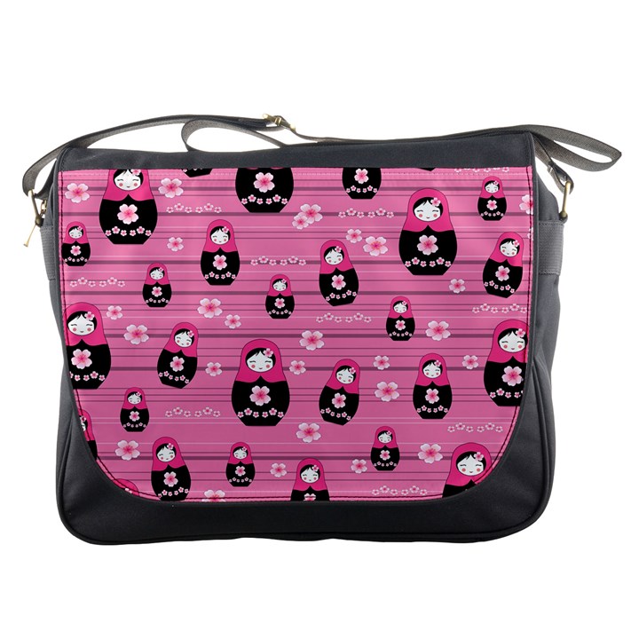 Matryoshka doll pattern Messenger Bags