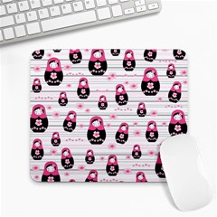 Matryoshka Doll Pattern Large Mousepads by Valentinaart