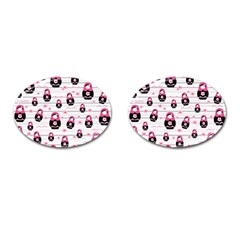 Matryoshka Doll Pattern Cufflinks (oval) by Valentinaart