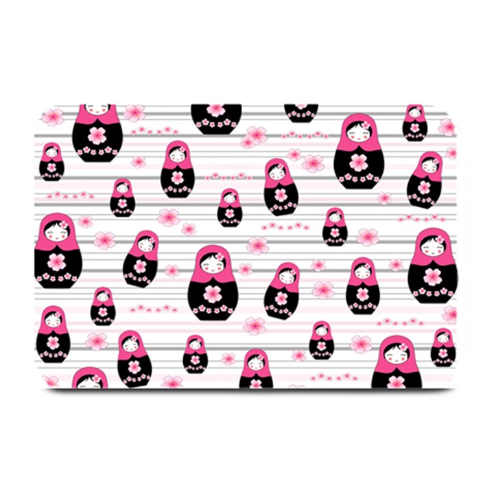 Matryoshka doll pattern Plate Mats