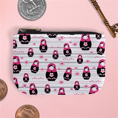 Matryoshka Doll Pattern Mini Coin Purses by Valentinaart