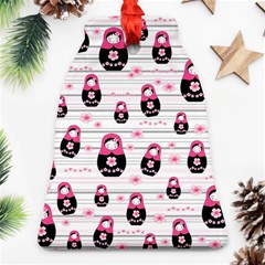 Matryoshka Doll Pattern Ornament (bell) by Valentinaart