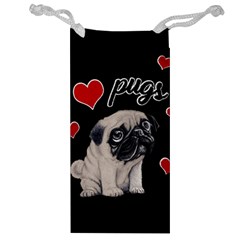 Love Pugs Jewelry Bag by Valentinaart