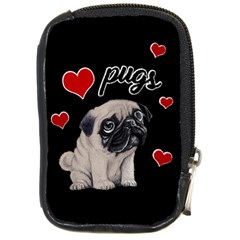 Love Pugs Compact Camera Cases by Valentinaart