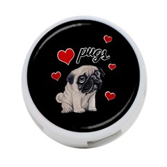 Love Pugs 4-port Usb Hub (two Sides)  by Valentinaart