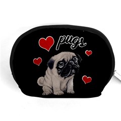 Love Pugs Accessory Pouches (medium)  by Valentinaart