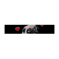 Love Pugs Flano Scarf (mini) by Valentinaart