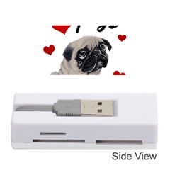 Love Pugs Memory Card Reader (stick)  by Valentinaart